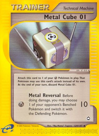 Metal Cube (129/147) - Aquapolis - Uncommon