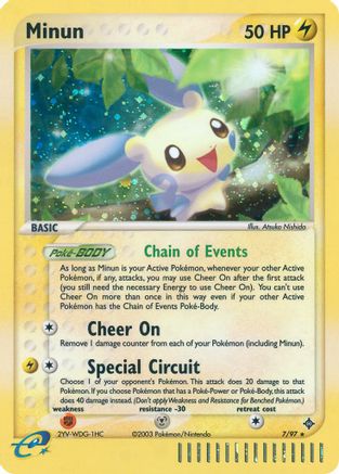 Minun 007 - Dragon Reverse Holofoil - Holo Rare