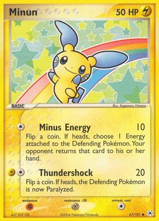 Minun 067/101 - Hidden Legends Normal - Common