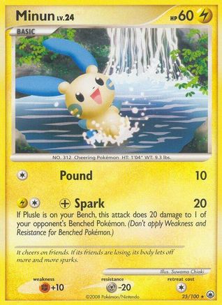 Minun (25/100) - Majestic Dawn - Rare