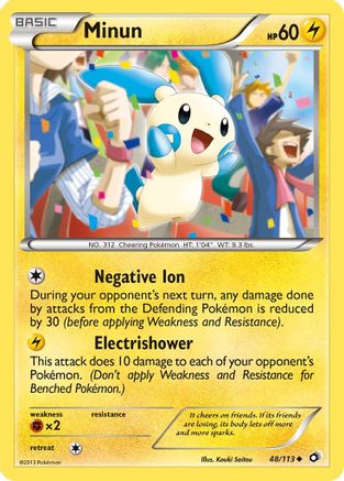 Minun 048/113 - Legendary Treasures Reverse Holofoil - Uncommon