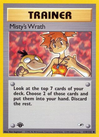 Misty's Wrath 114/132 - Gym Heroes 1st Edition - Uncommon