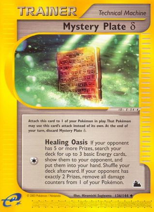 Mystery Plate Delta 136 - Skyridge Normal - Uncommon