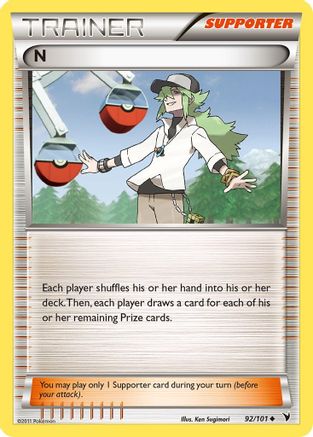 N (Supporter) - 092/101 - Noble Victories Reverse Holofoil
