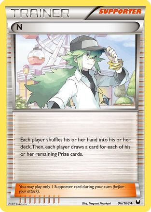 N (Supporter) 096/108 - Dark Explorers Normal - Uncommon
