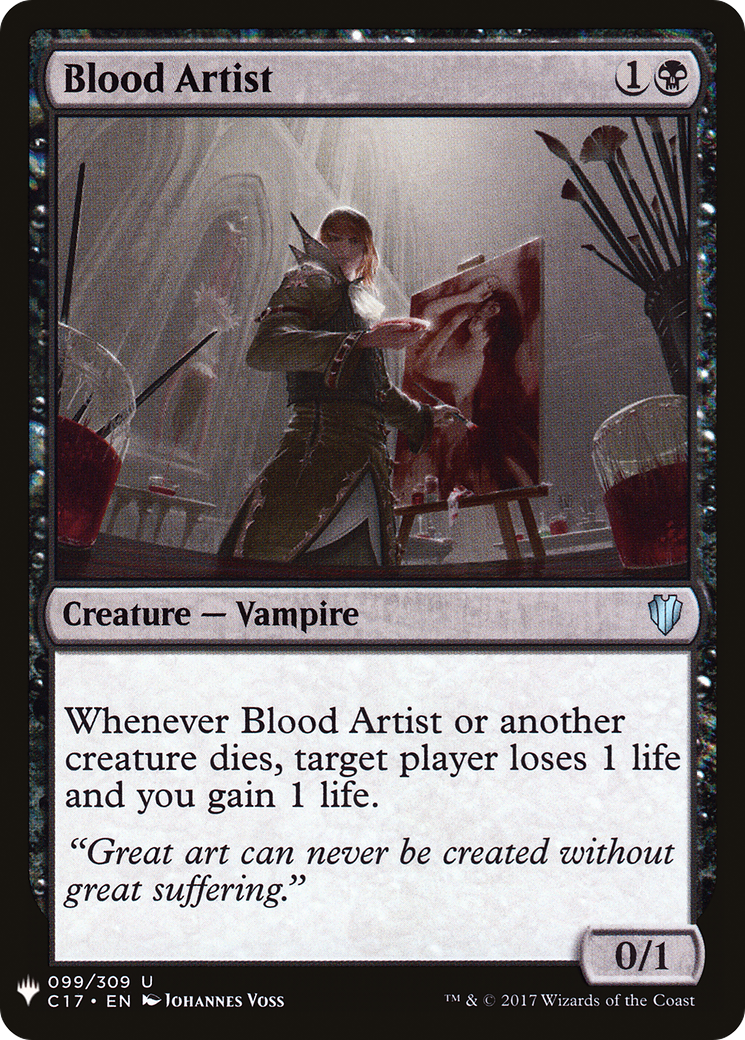 Blood Artist (LIST-C17-99) - The List