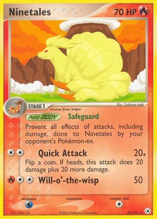 Ninetales 022 - Hidden Legends Reverse Holofoil - Rare