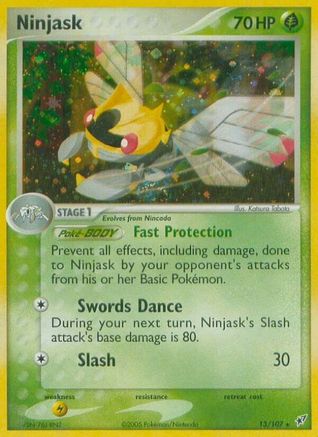 Ninjask 013 - Deoxys Normal - Holo Rare