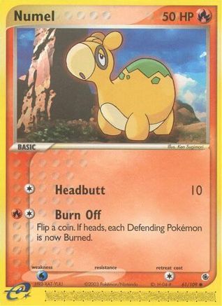 Numel (61/109) - Ruby and Sapphire Reverse Holofoil - Common