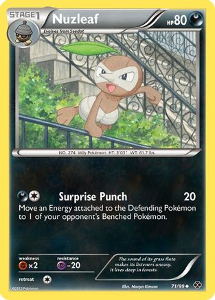 Nuzleaf 071 - Next Destinies Reverse Holofoil - Uncommon