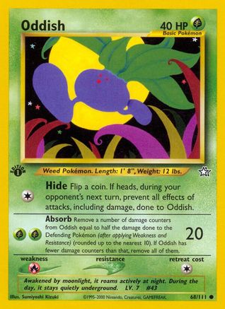 Oddish 068/111 - Neo Genesis 1st Edition - Common