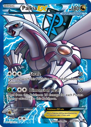 Palkia EX (Team Plasma) (Full Art) (100/101) - Plasma Blast Holofoil - Ultra Rare
