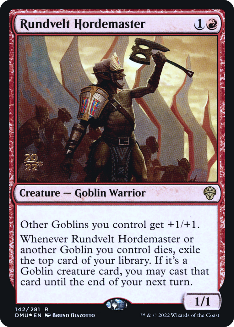 Rundvelt Hordemaster (PRE-142) - Dominaria United Promos (Prerelease) Foil