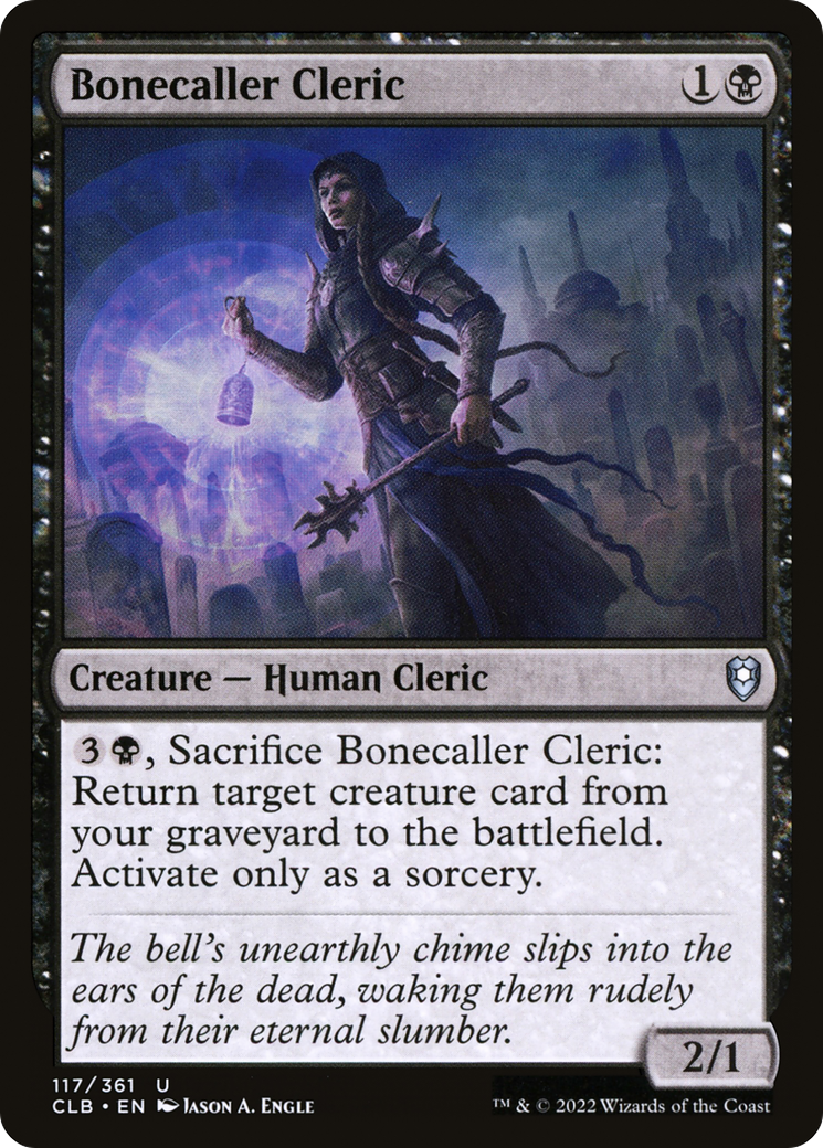 Bonecaller Cleric (CLB-117) - Commander Legends: Battle for Baldur's Gate Foil