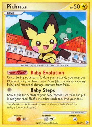 Pichu - 025/99 - Arceus Reverse Holofoil