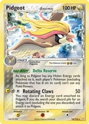 Pidgeot (Delta Species) - 014/110 - Holon Phantoms Reverse Holofoil