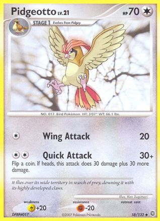 Pidgeotto (58/132) - Secret Wonders - Uncommon