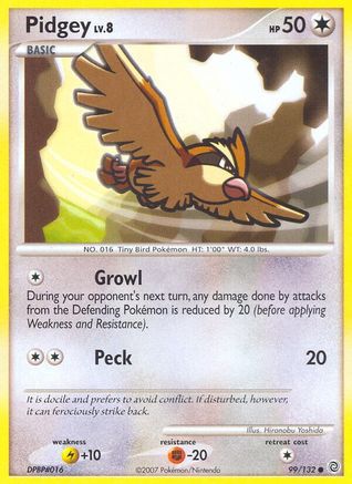 Pidgey (99/132) - Secret Wonders Reverse Holofoil - Common