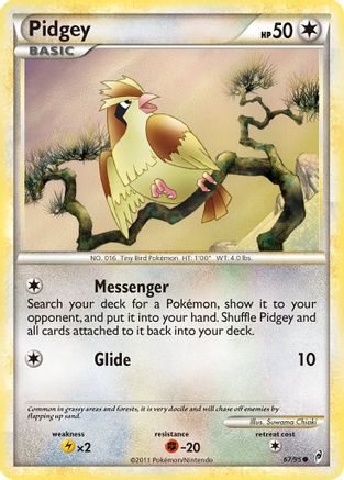 Pidgey (67/95) - Call of Legends Reverse Holofoil - Common