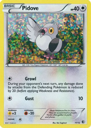 Pidove (11/12) - McDonalds Promos 2011 Holofoil - Promo