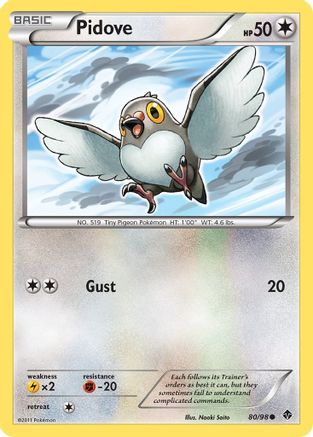 Pidove (80/98) - Emerging Powers Reverse Holofoil - Common