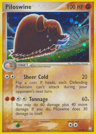 Piloswine - 013/109 - Team Rocket Returns Holofoil