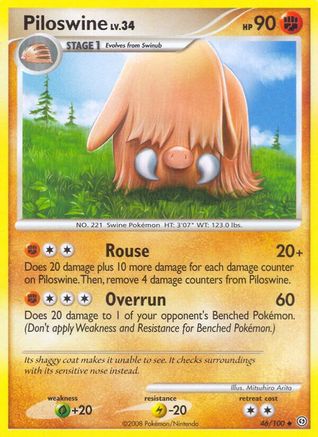 Piloswine (46/100) - Stormfront - Uncommon