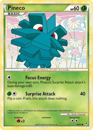 Pineco (68/95) - Call of Legends Reverse Holofoil - Common