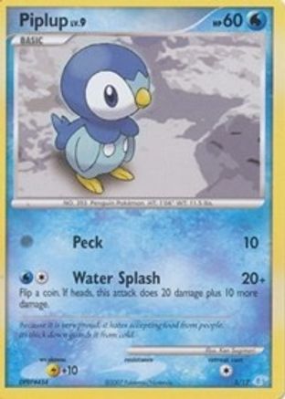 Piplup (5) - DP Trainer Kit Manaphy & Lucario - Common