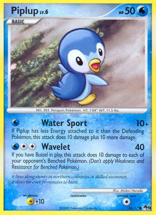 Piplup - 016/017 - POP Series 9 Normal