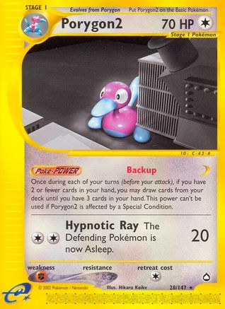 Porygon2 028 - Aquapolis Normal - Rare
