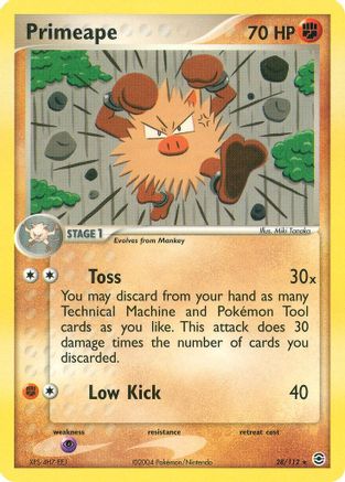 Primeape (28/112) - FireRed & LeafGreen - Rare