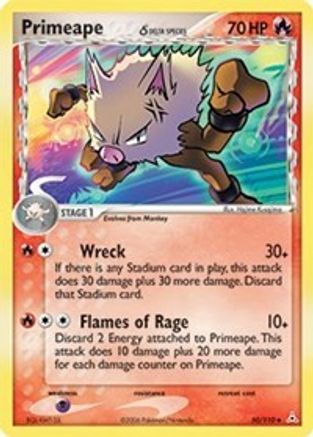 Primeape (Delta Species) (50/110) - Holon Phantoms - Uncommon