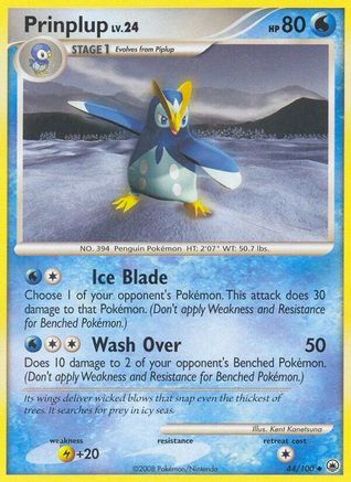 Prinplup (44/100) - Majestic Dawn Reverse Holofoil - Uncommon