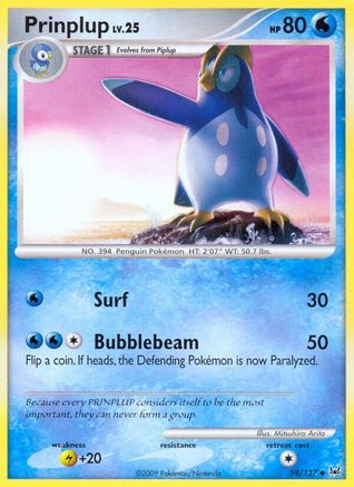 Prinplup 059 - Platinum Reverse Holofoil - Uncommon