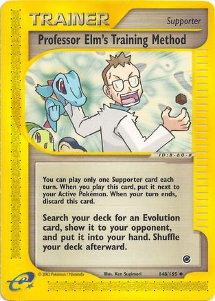 Professor Elm's Training Method (148/165) - Expedition Reverse Holofoil - Uncommon