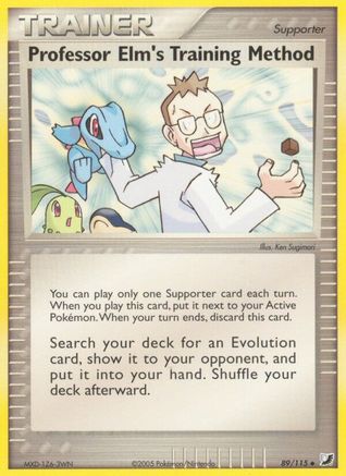 Professor Elm's Training Method (89/115) - Unseen Forces Reverse Holofoil - Uncommon