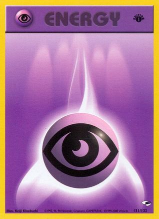 Psychic Energy 131/132 - Gym Heroes 1st Edition - Common
