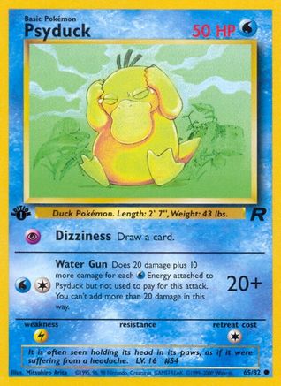 Psyduck 065/082 - Team Rocket 1st Edition - Common