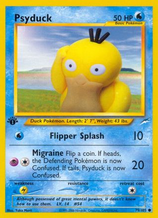 Psyduck 079/105 - Neo Destiny 1st Edition - Common