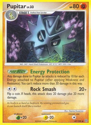 Pupitar (47/100) - Stormfront Reverse Holofoil - Uncommon