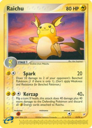 Raichu - 013/95 - Team Magma vs Team Aqua Reverse Holofoil