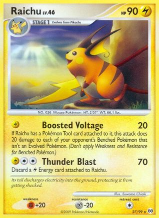 Raichu - 027/99 - Arceus Reverse Holofoil