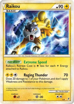Raikou (Shiny) (SL9/95) - Call of Legends Holofoil - Shiny Holo Rare