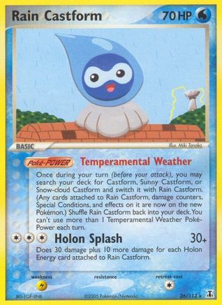 Rain Castform - 026/113 - Delta Species Normal