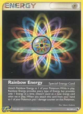 Rainbow Energy 095/109 - Ruby and Sapphire Reverse Holofoil - Rare