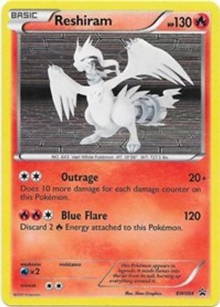 Reshiram BW004 - Black and White Promos Holofoil - Promo