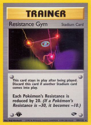 Resistance Gym 109/132 - Gym Challenge 1st Edition - Rare