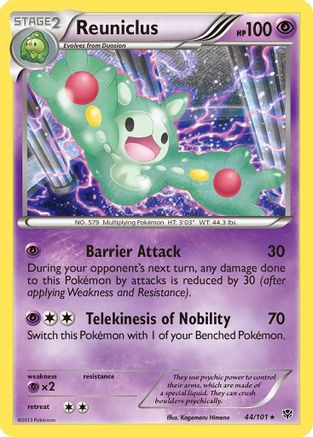 Reuniclus (44/101) - Plasma Blast Reverse Holofoil - Rare
