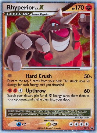 Rhyperior LV.X (DP29/56) - Diamond and Pearl Promos Holofoil - Promo